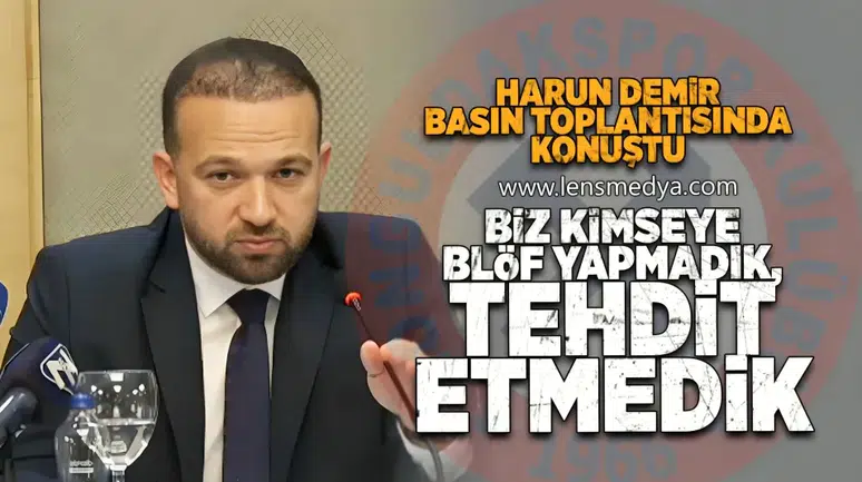 "Biz kimseye blöf yapmadık, tehdit etmedik!"