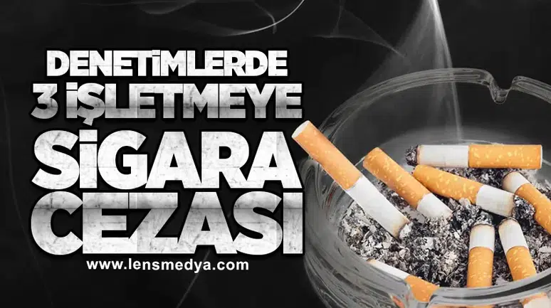 Denetimlerde 3 İşletmeye Sigara Cezası