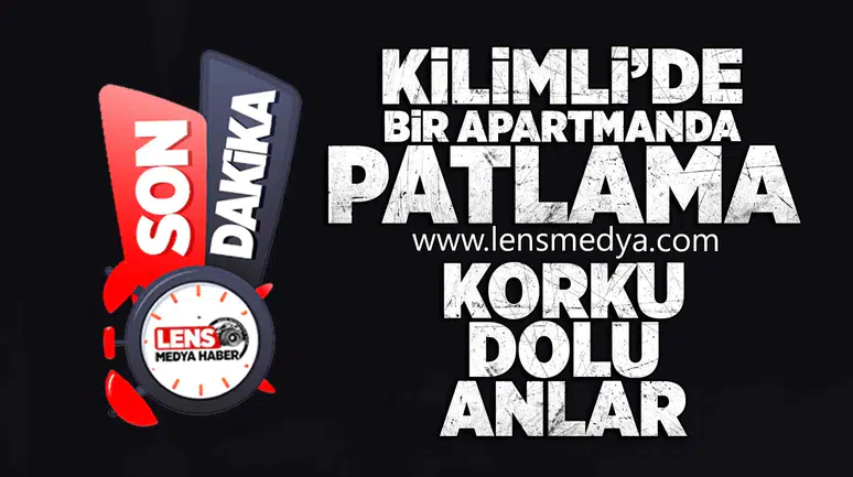 Kilimli'de bir apartmanda patlama!
