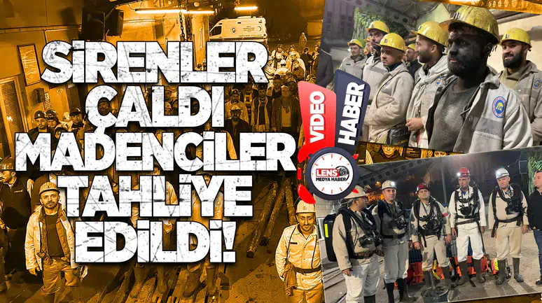 Sirenler Çaldı, Madenciler Tahliye Edildi!