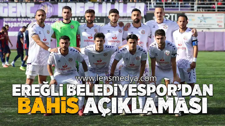 Ereğli Belediyespor’dan bahis soruşturmasına ilişkin açıklama