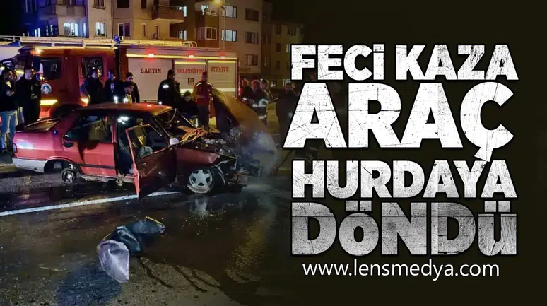 Feci kaza! Araç hurdaya döndü!