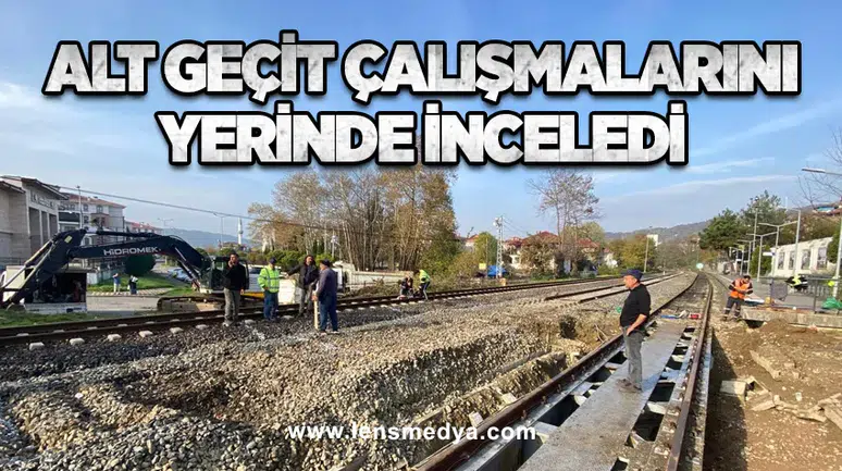 Başkan Öztürk, Alt Geçit Çalışmalarını Yerinde İnceledi