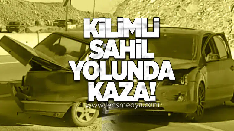 Kilimli sahil yolunda kaza