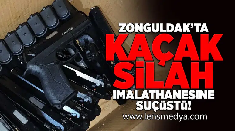 Kaçak silah imalathanesine suçüstü!