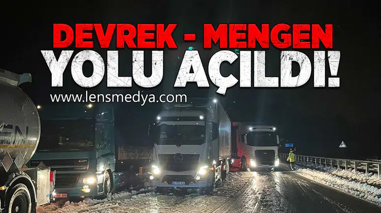Devrek - Mengen yolu ulaşıma açıldı!