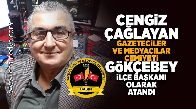 Çağlayan, Gazeteciler ve Medyacılar Cemiyeti Gökçebey İlçe Başkanı olarak atandı!