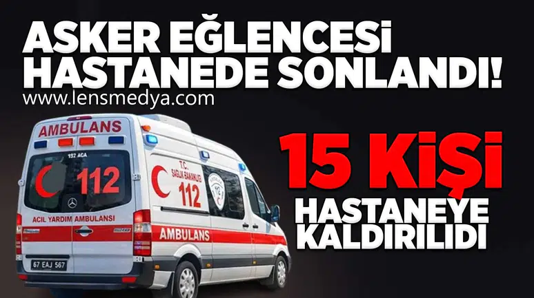 Asker eğlencesi hastanede sonlandı!