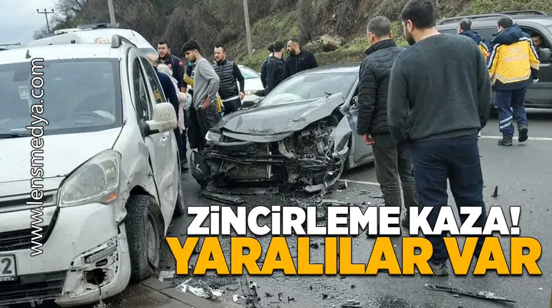 Zincirleme kaza... Yaralılar var!