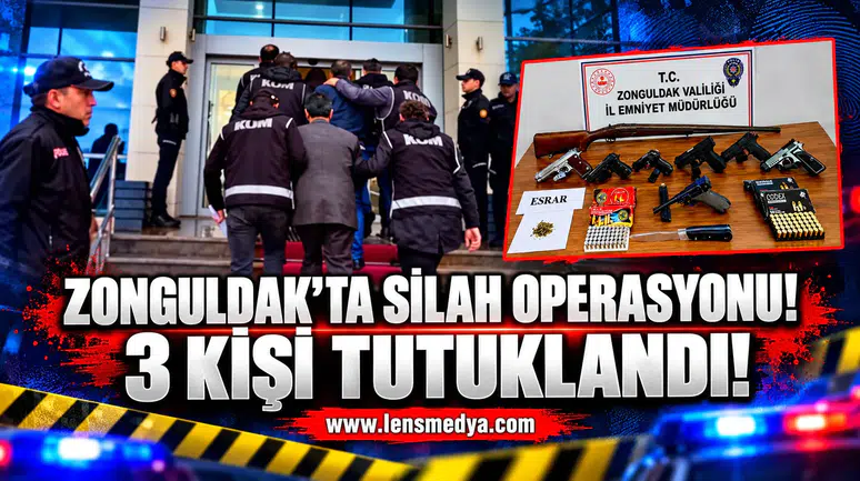 Zonguldak'ta silah operasyonu!