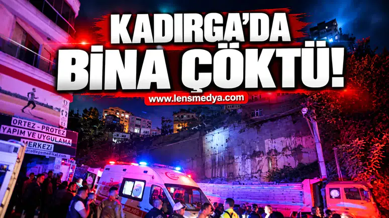 KADIRGA'DA BİNA ÇÖKTÜ