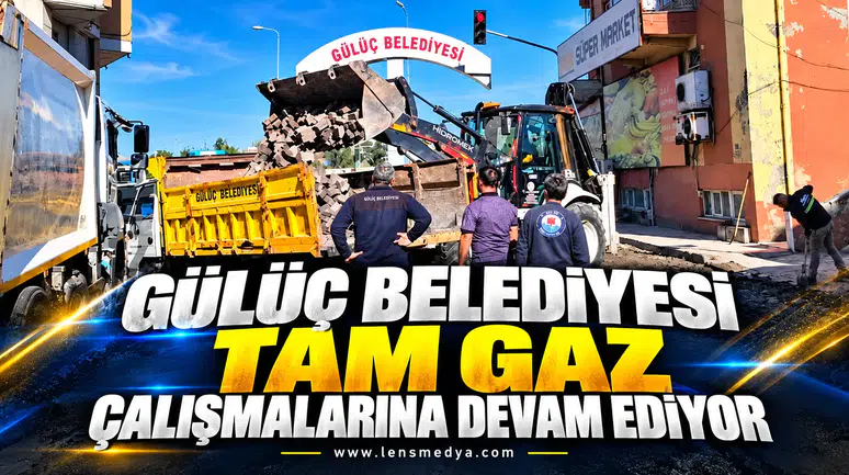 GÜLÜÇ’TE BELEDİYE MEYDANI YENİLENİYOR