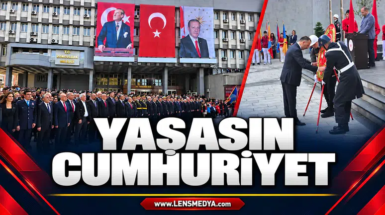 29 Ekim Cumhuriyet Bayramı nedeniyle çelenk koyma töreni düzenlendi!