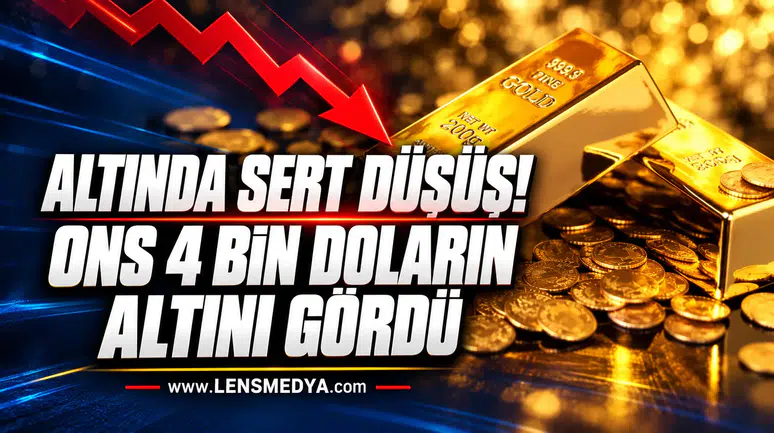 Altında sert düşüş! Ons 4 bin doların altını gördü