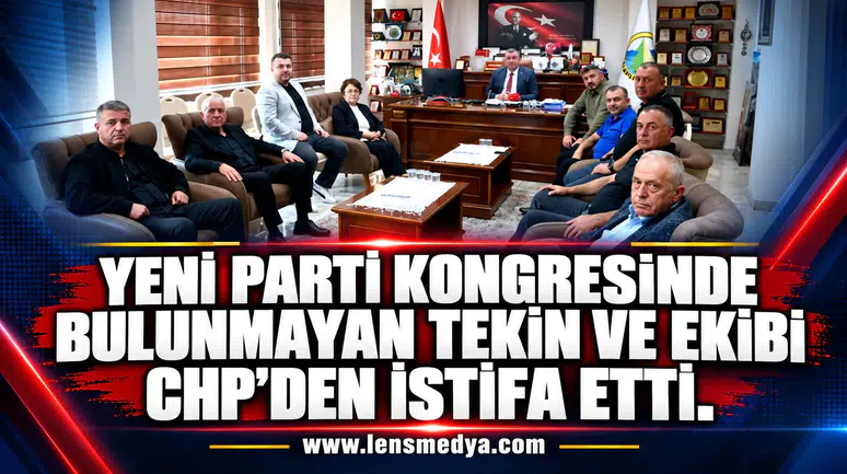 ALAPLI’DA SİYASİ AYRILIK: NURİ TEKİN VE 9 MECLİS ÜYESİ CHP’DEN İSTİFA ETTİ