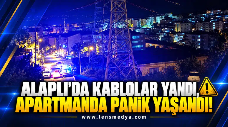 KABLOLAR YANDI, APARTMANDA PANİK YAŞANDI!
