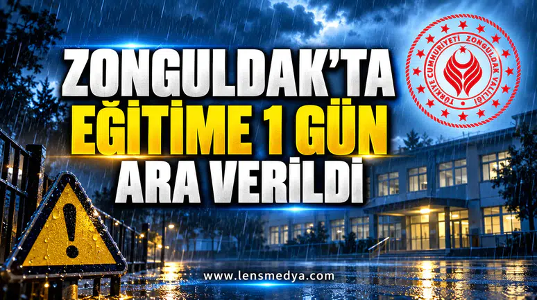 ZONGULDAK’TA EĞİTİME 1 GÜN ARA VERİLDİ