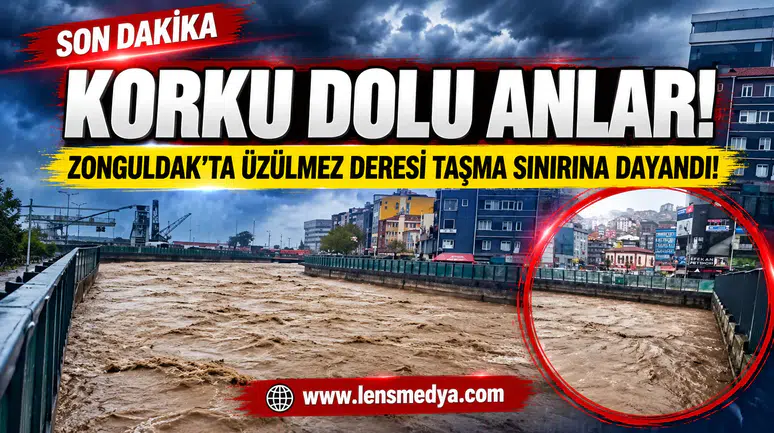 Korku dolu anlar... Su seviyesi taşma noktasına yükseldi!