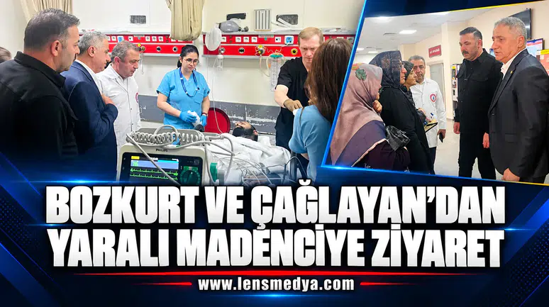 Bozkurt ve Çağlayan'dan yaralı madenciye ziyaret!