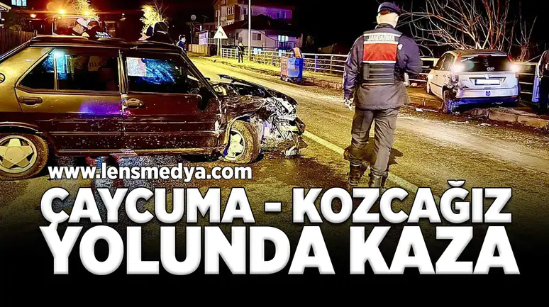 Çaycuma - Kozcağız yolunda kaza!