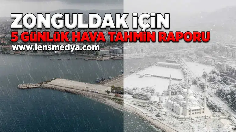 Zonguldak için 5 günlük hava tahmin raporu!