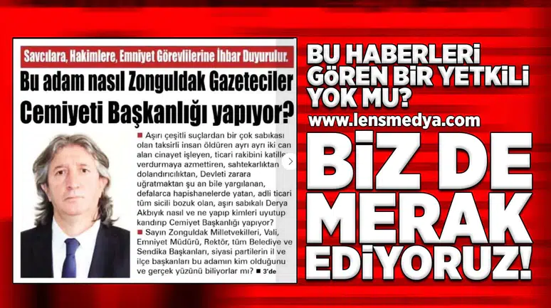 Bu haberleri gören bir tane yetkili yok mu? Bizde merak ediyoruz!