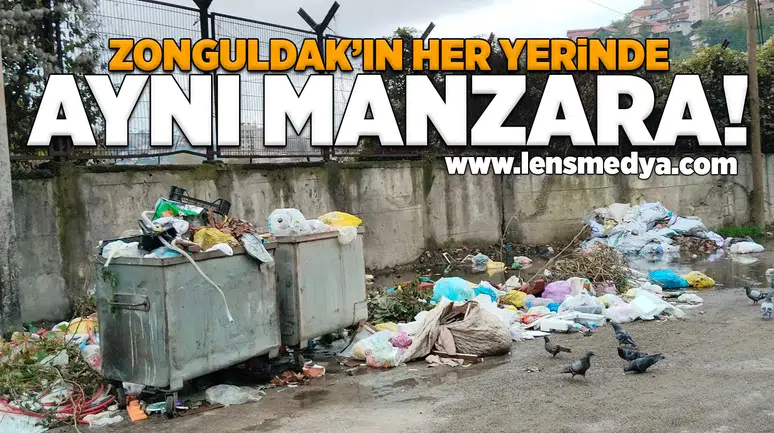 Zonguldak'ın her yerinde aynı manzara!