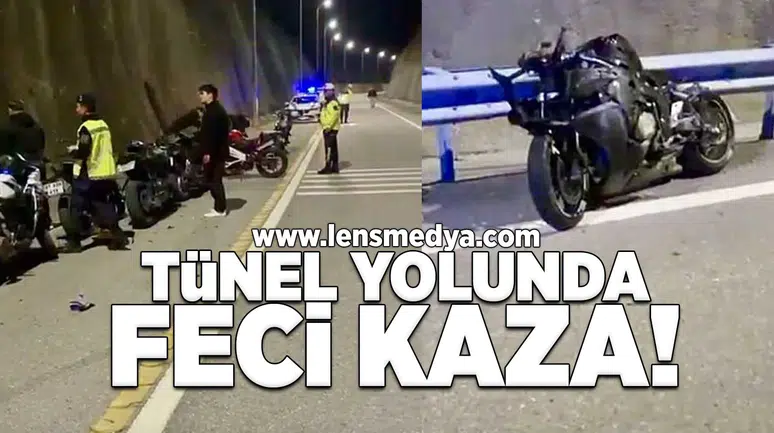 Tünel yolunda feci kaza!