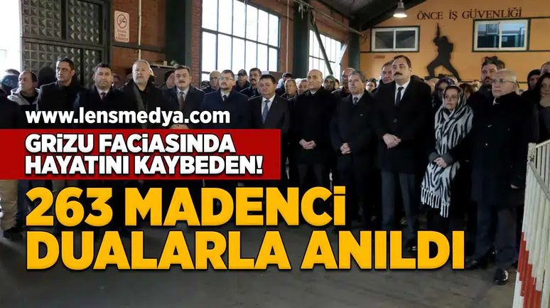 Grizu faciasında hayatını kaybeden 263 madenci anıldı!