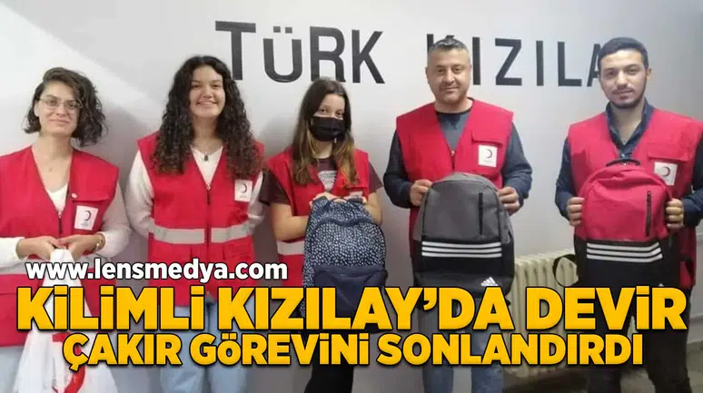 Kilimli Kızılay'da devir: Çakır görevini sonlandırdı