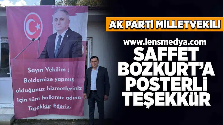Saffet Bozkurt'a posterli teşekkür!