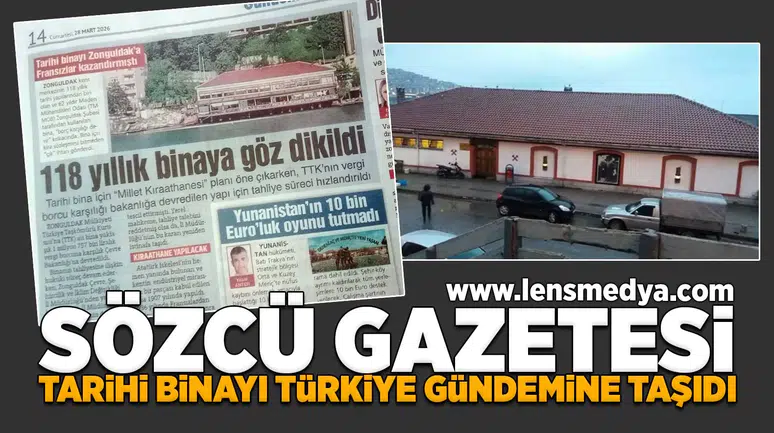 Sözcü Gazetesi tarihi binayı Türkiye gündemine taşıdı!