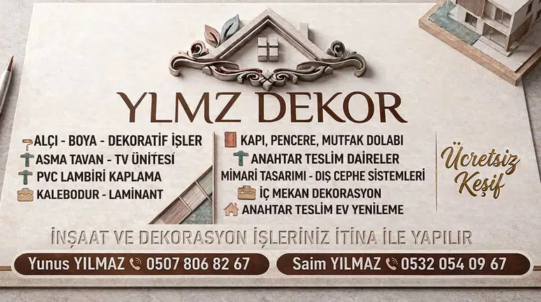 YLMZ Dekor ile İnşaat ve Dekorasyonda Profesyonel Hizmet