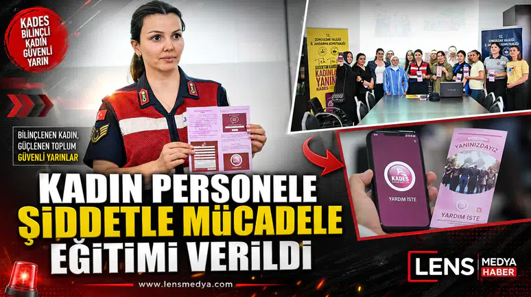 Kadın personele şiddetle mücadele eğitimi verildi!