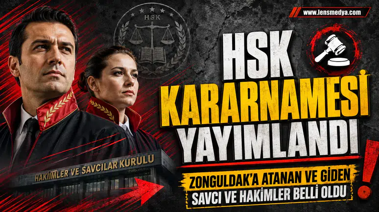 Zonguldak'a atanan ve Zonguldak'tan giden hakim ve savcılar belli oldu!