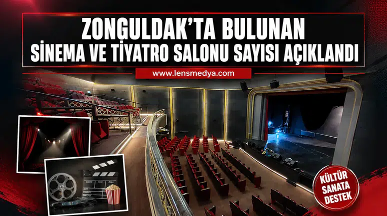Zonguldak’ta bulunan sinema ve tiyatro salonu sayısı açıklandı!