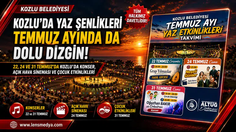 Kozlu'da yaz şenlikleri Temmuz ayında da dolu dizgin devam ediyor!