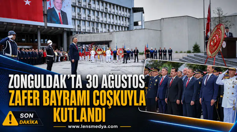 Zonguldak’ta 30 Ağustos Zafer Bayramı coşkuyla kutlandı