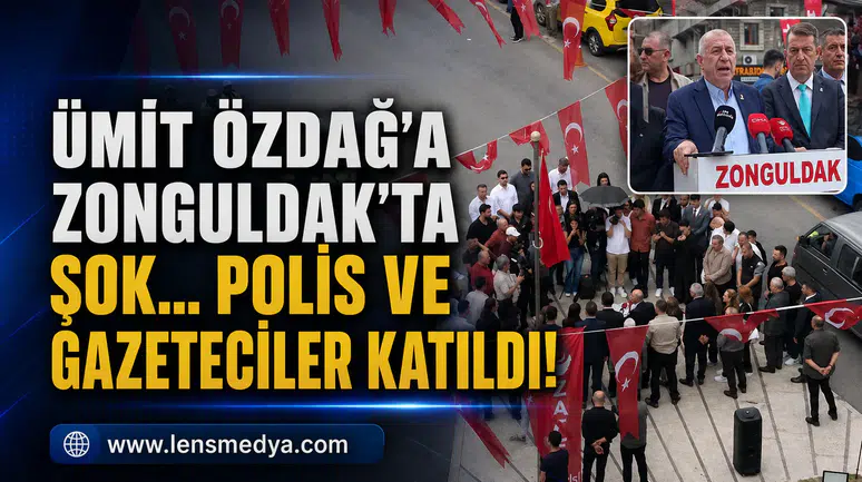 Ümit Özdağ'a Zonguldak'ta şok... Polis ve gazateciler katıldı!
