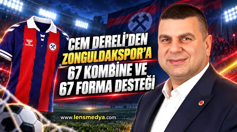 Cem Dereli’den Zonguldakspor’a 67 kombine ve 67 forma desteği