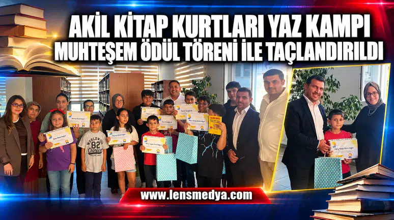 Akil Kitap Kurtları Yaz Kampı muhteşem ödül töreni ile taçlandırıldı
