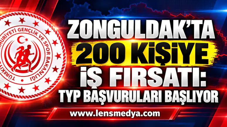 Zonguldak’ta 200 kişiye iş fırsatı: TYP başvuruları başlıyor