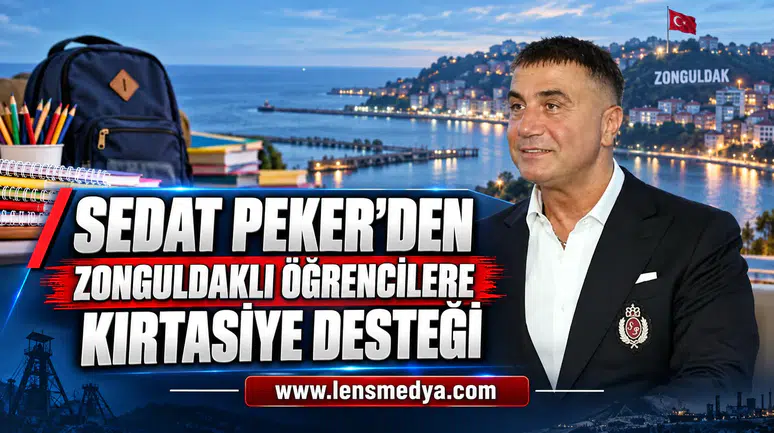SEDAT PEKER’DEN ZONGULDAKLI ÖĞRENCİLERE KIRTASİYE DESTEĞİ