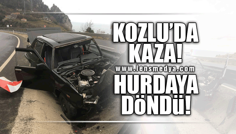 KOZLU'DA KAZA... HURDAYA DÖNDÜ!