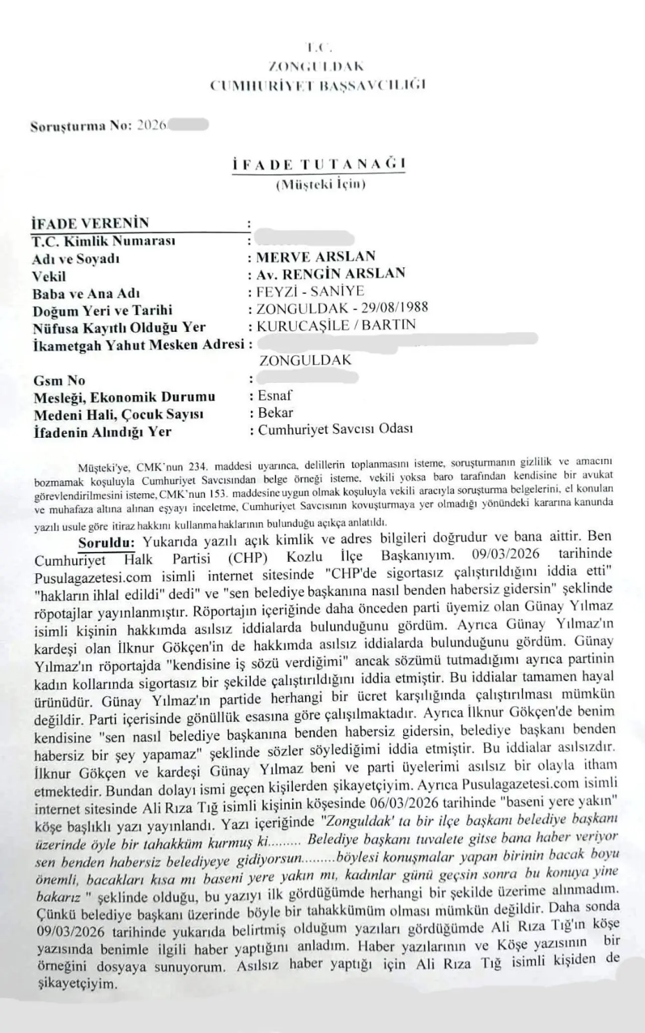 Merve Arslan Pusula Gazetesi Hakkında Suç Duyurusunda Bulundu İmza Gazetesi (5)-1