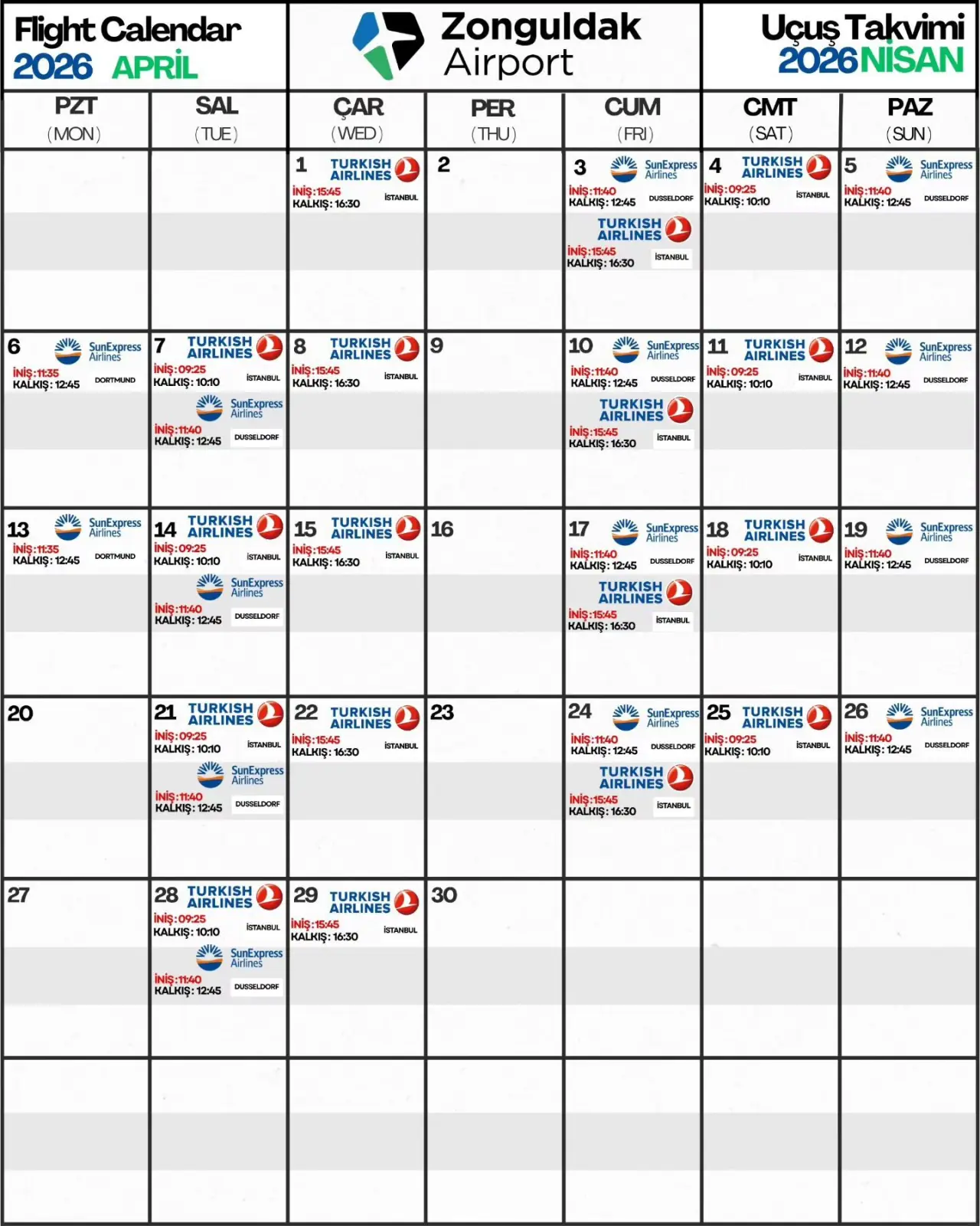 Uçuş Takvimi-1