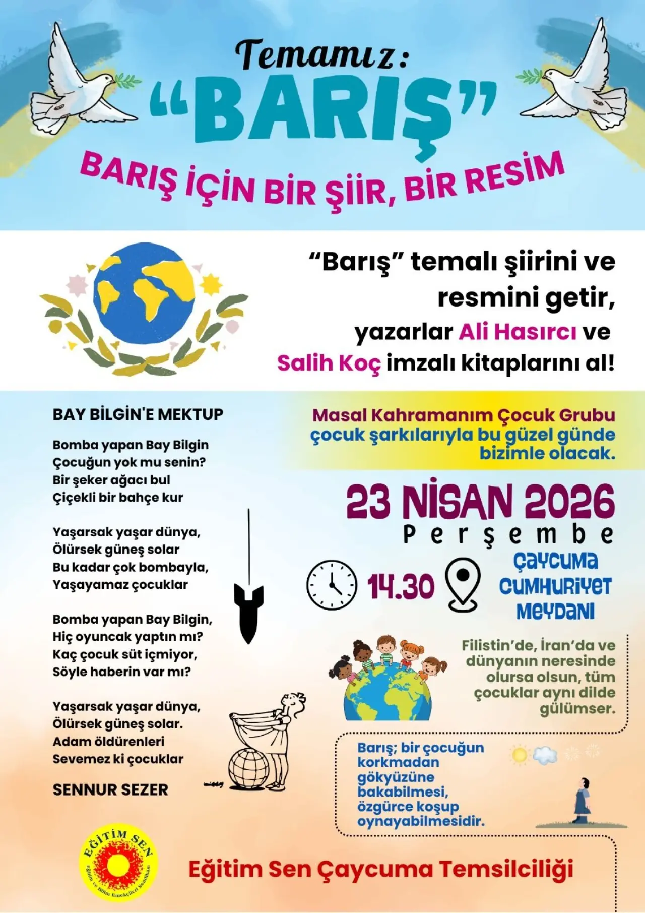 Barış Için Bir Şiir Bir Resim-1