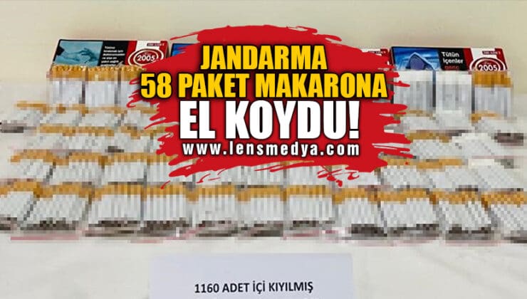 JANDARMA 58 PAKET MAKARONA EL KOYDU!