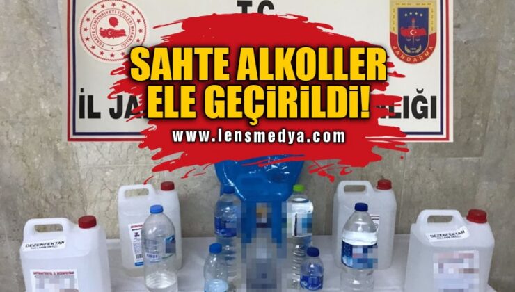 SAHTE ALKOLLER ELE GEÇİRİLDİ!