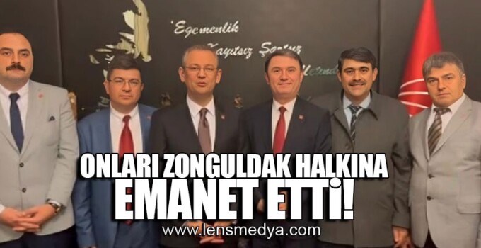 ONLARI ZONGULDAK HALKINA EMANET ETTİ!